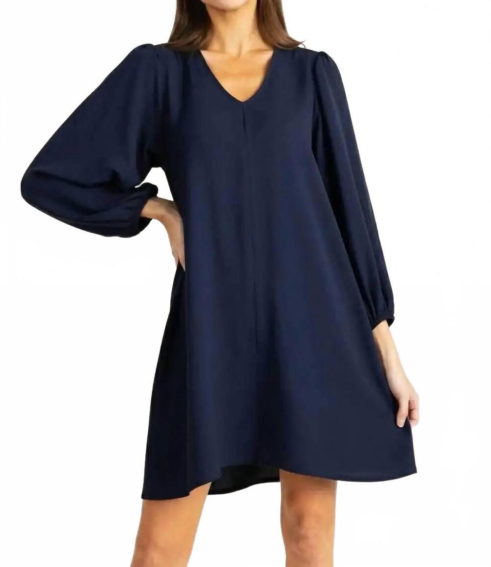 NEW YANA K witchita mini dress in navy